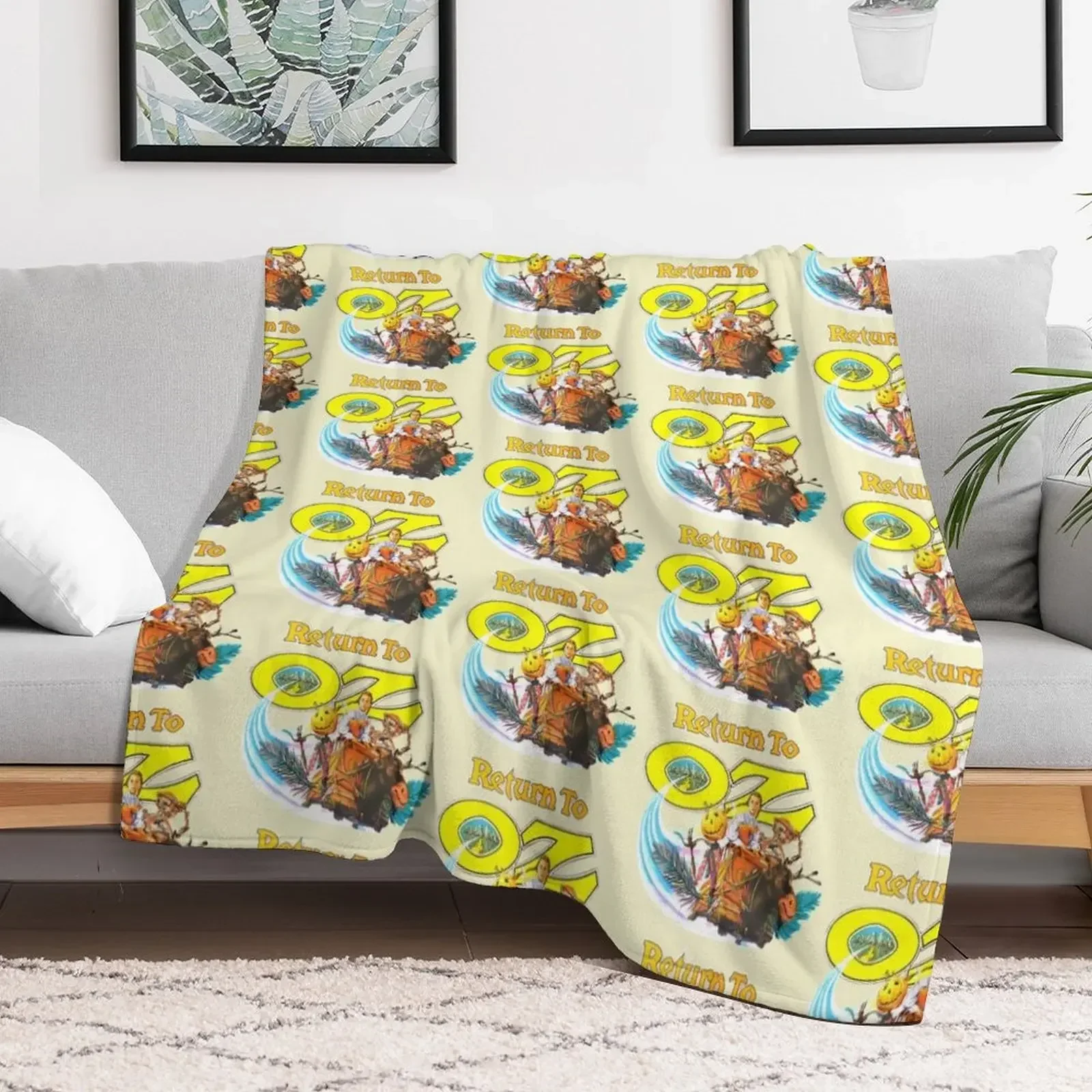 

Return To Oz - Vintage style Movie Poster Art Throw Blanket Luxury Fashion Sofas Blankets