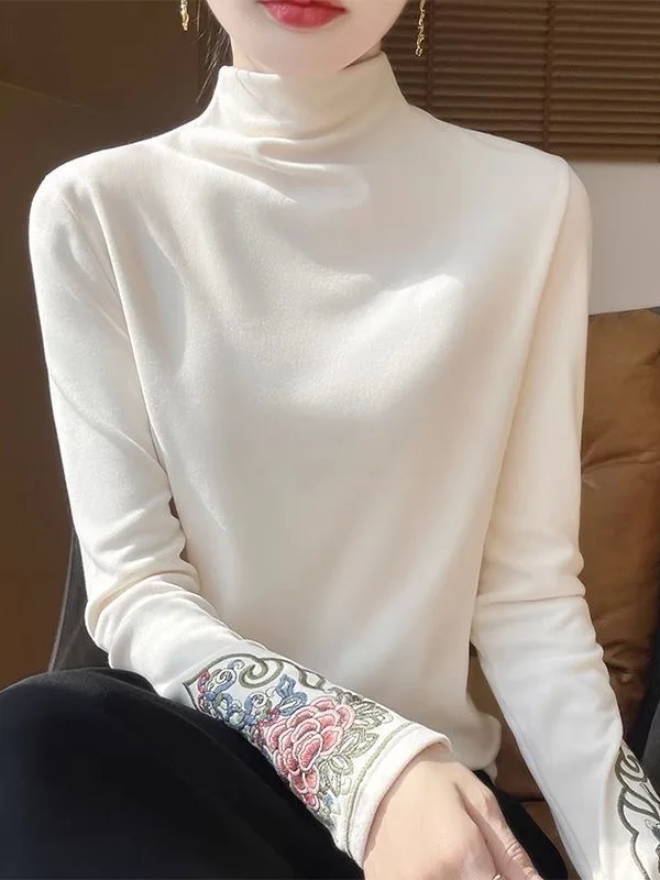 

Женское двустороннее платье Camere Mid-Ne с вышивкой, теплый, облегающий, длинный све, китайская внутренняя одежда