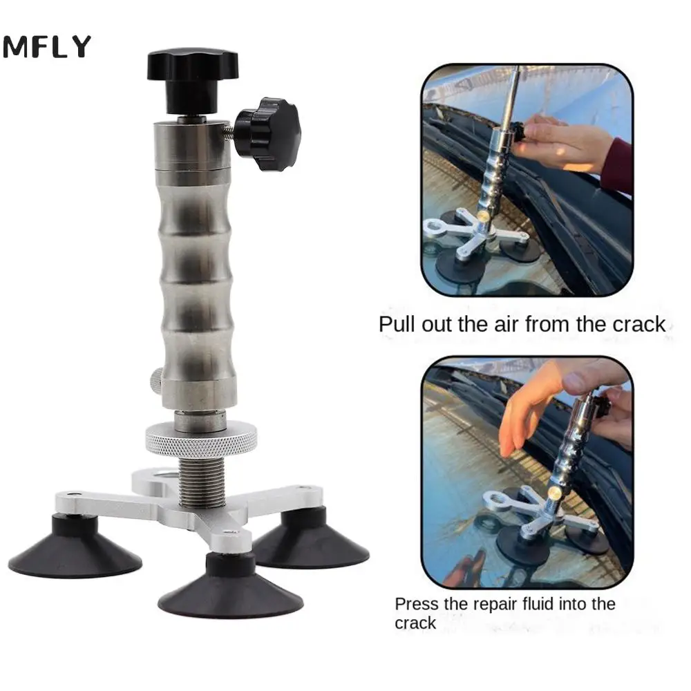 Outil multifonction de réparation de vitre automatique, réparation de pare-brise avant, pompe à vide, injecteur de colle, acier inoxydable