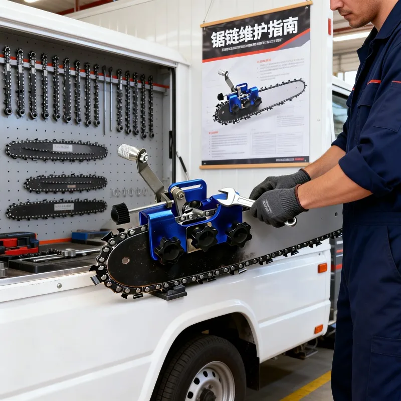 

Portable Chainsaw Sharpener Electric Tool Grinding Stones for Chainsaw Chain Quick Restoration and Sharpening Woodworking Tool