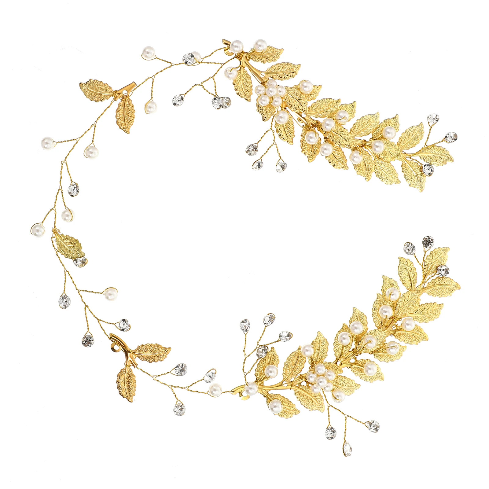 

1pc Pearl Headb Bridal Headdress Wedding Hair Decor Shiny Design Lady Child Accessories Chic Delicate Glittering