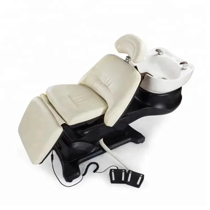 New Export High-Grade Electric Shampoo Chair Multifunctional Scalp Physiotherapy Bed Lifting Flat Rotating Barber Chair