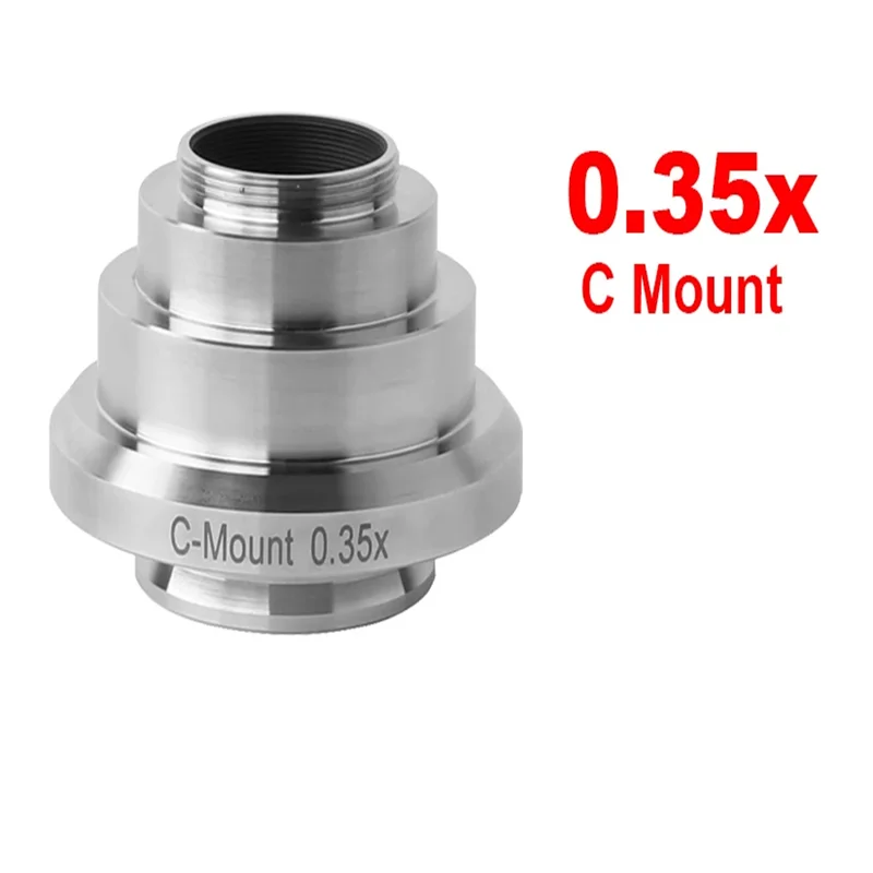 0.35x 0.55x 1x Microscope C-mount Interface for Industrail Microscope Camera CCD Adapter for Leica