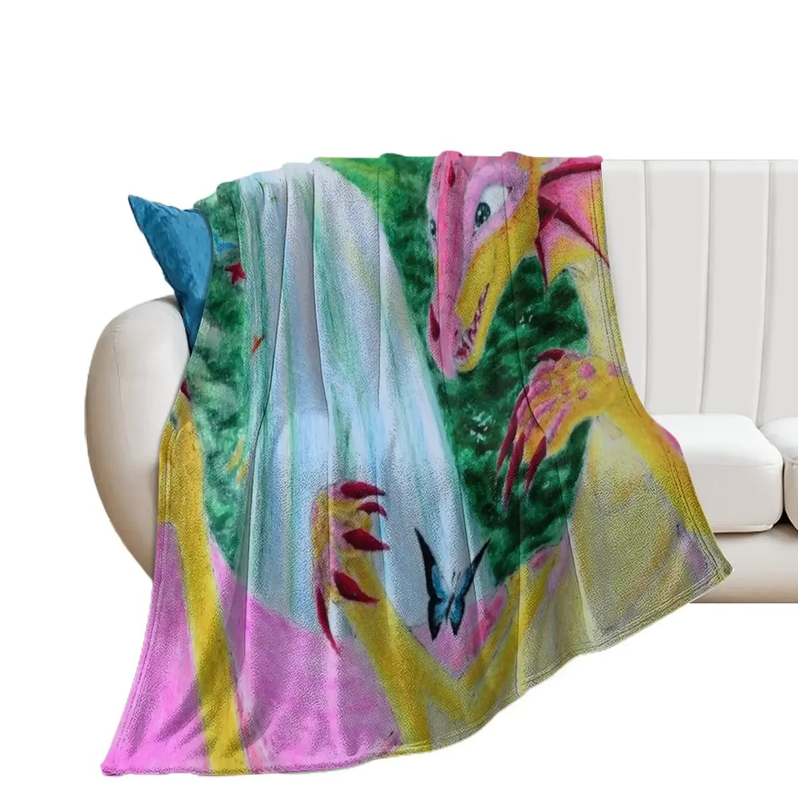 Kinkajou Jade Winglet - Wings of Fire Throw Blanket warm winter Plush Flannels Blankets