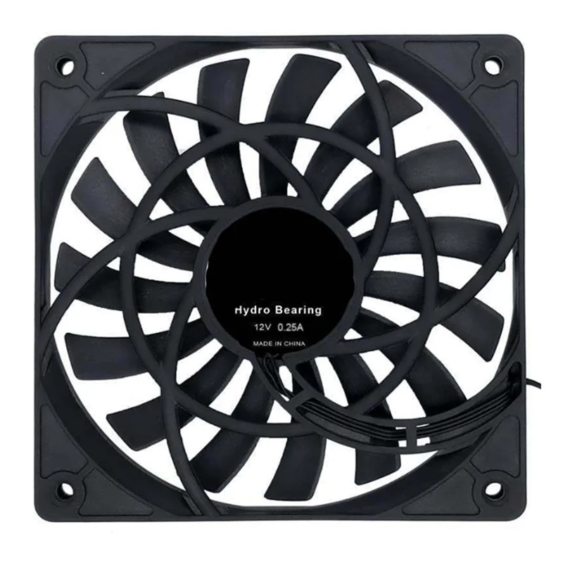 ABNP Mute 120mm 12cm PWM Cooling Fan Slim 12mm,New 120X120X12mm DC 12V 0.25A 1400RPM Computer PC Case Chassis Cooler Quiet