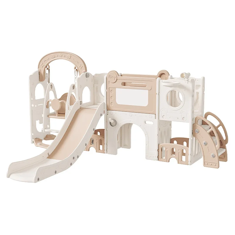 Multifunctional Kids Slide & Swing Combo, Indoor Household Family Playground Toys
