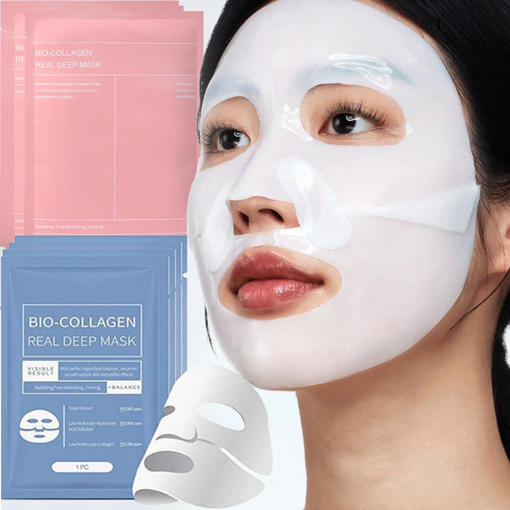 Bio-Collagen Real Deep Mask Face Mask Reduce Wrinkles Overnight Mask Moisturizing Face Masks Collagen Deep Masks for Skin Care