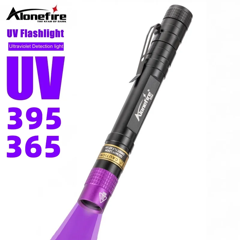 Pen Licht UV Zaklamp 395nm/365nm Blacklight Onzichtbare Inkt Marker Hond Kat Huisdier Urine Vlek Lekkage erts Detector lamp SV64