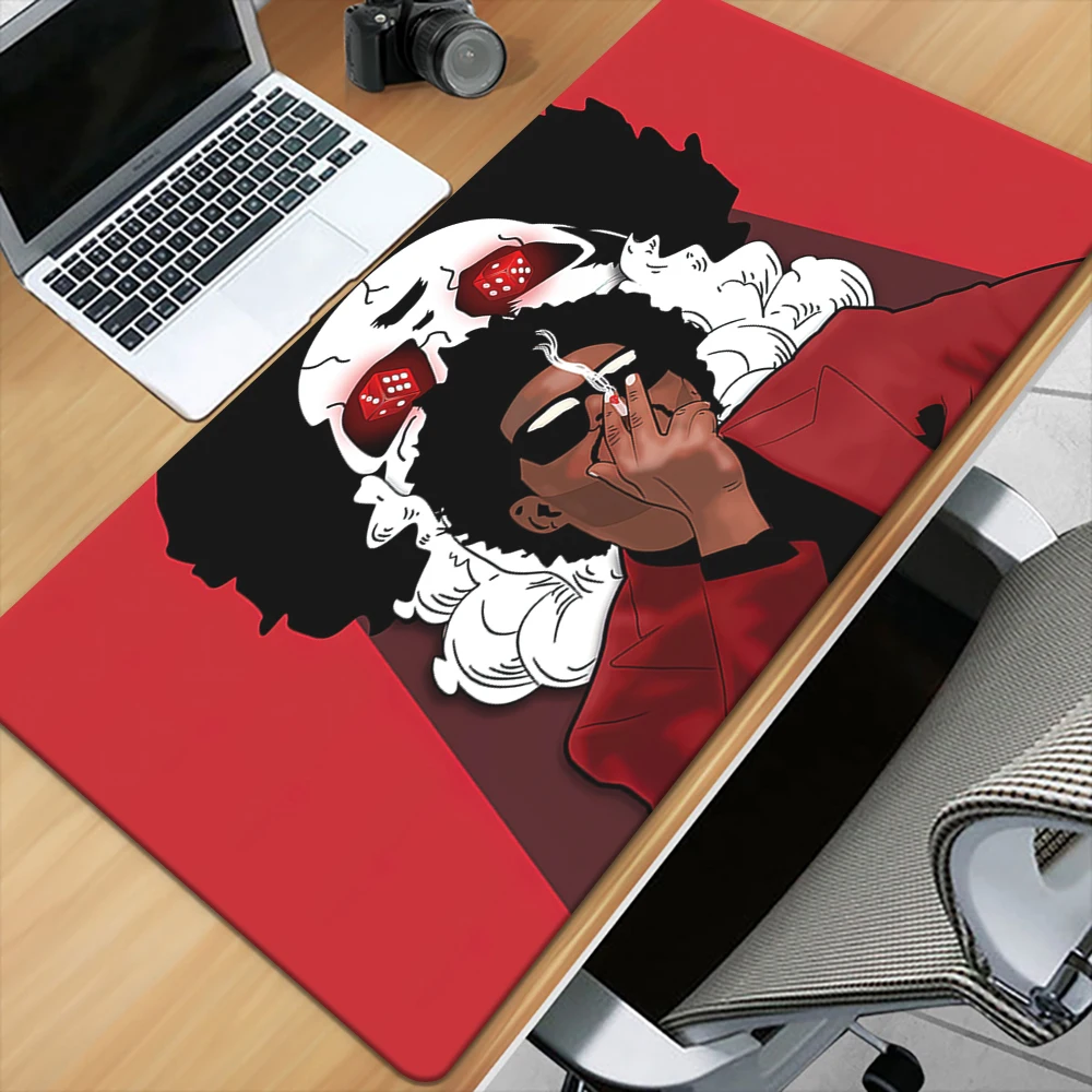 Large Mousepad Singer The Weeknd Mouse Pad Keyboard Gaming Accessories Mouse Mats Game Office Computer PC Gamer Laptop Desk Mat