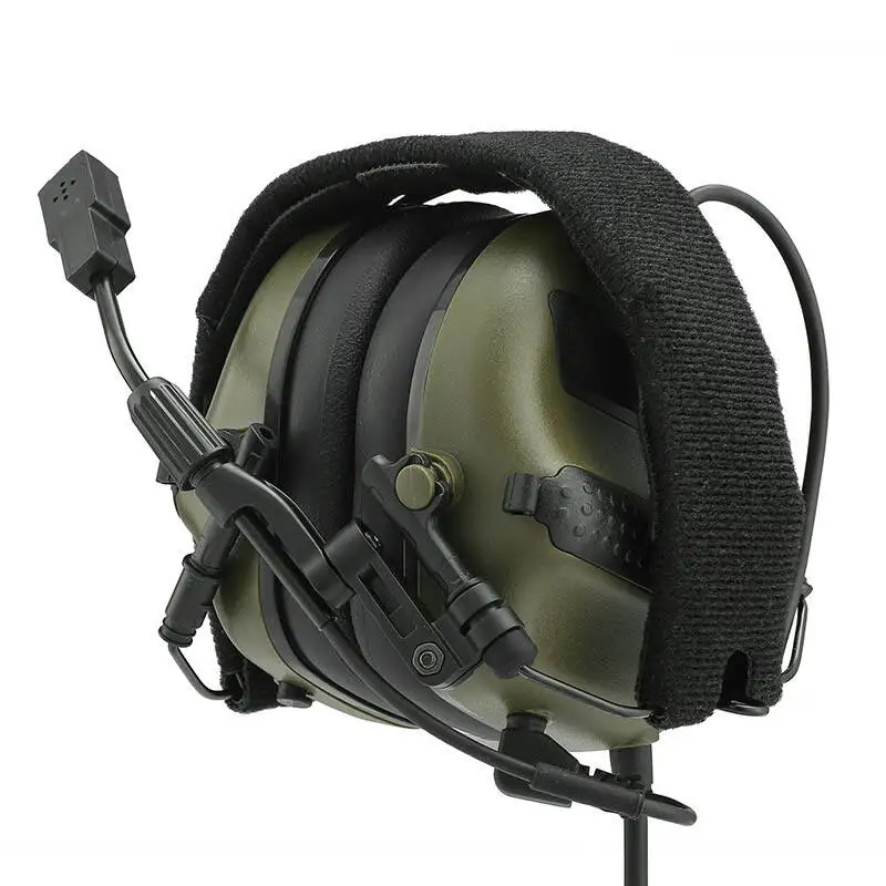 Imagem -03 - Arm Next-f10 Fones de Ouvido Dobráveis Fone Tático Earmuff Dobrável Microfone Fone de Ouvido Militar Tiro Caça Proteção Auricular