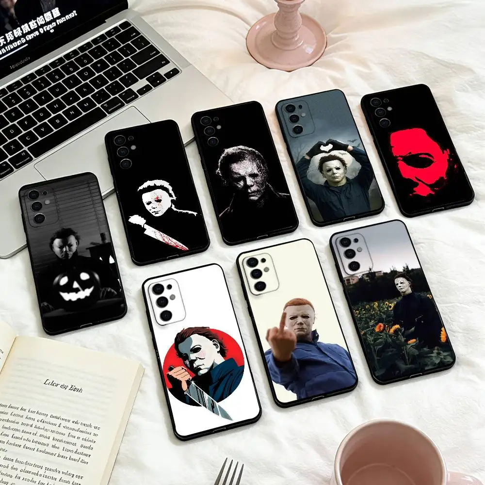 

T-Terrifying M-Michael M-Myers Phone Case For Samsung S 25,24,23,22,30,21,10,9,Ultra,Plus,Lite,FE,4,5 G Soft Black Case
