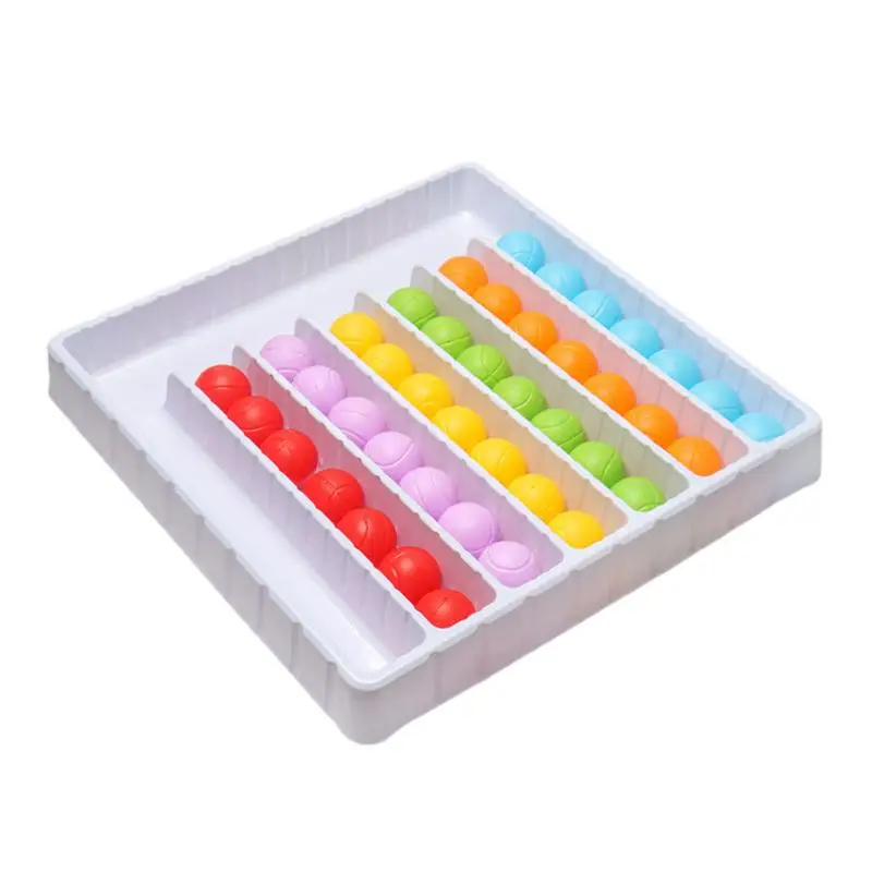 

Color Sorting Ball Rainbow Balls Sensory Game Interactive Puzzle Educational Board Game For Kids Boys & Girls Kindergarten Toy