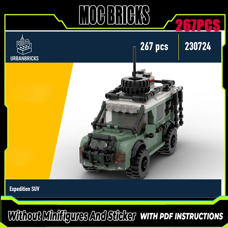 

New MOC Building Block Model Explorer Off road Vehicle SUV Technology Modular Children's Toy Gift DIY Assembly Set