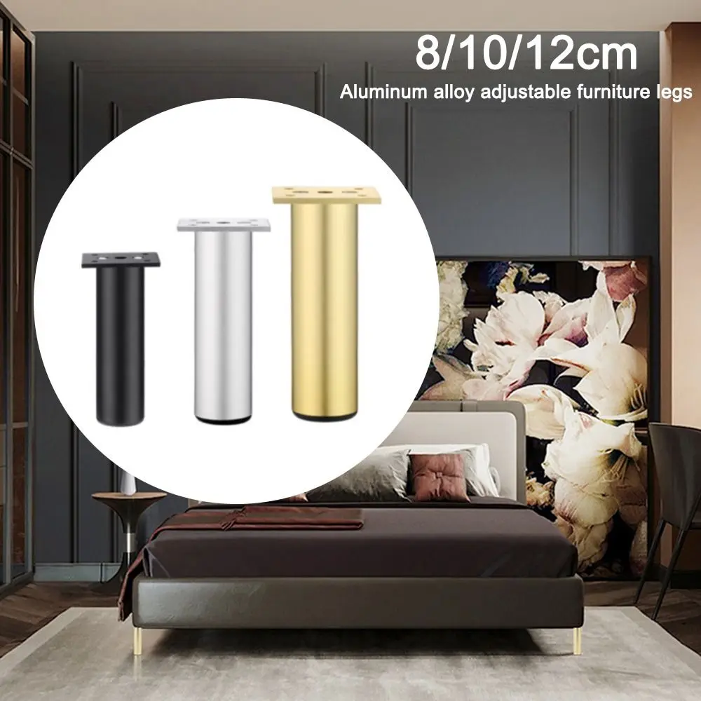 

Aluminium Alloy Furniture Legs Adjustable Replacement Cabinet Legs Anti Scratch Wear-resistant Nightstand Storage Box Leg