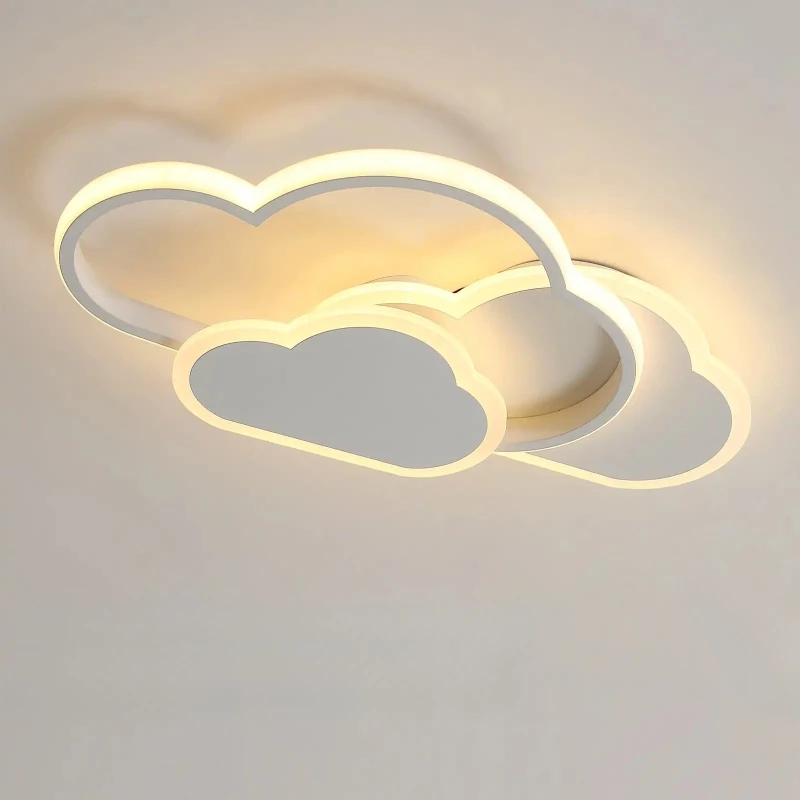 Plafonnier, plafonnier LED créatif 32w avec télécommande variable 3000-6500k 2800lm, éclairage de dessin animé pour salon