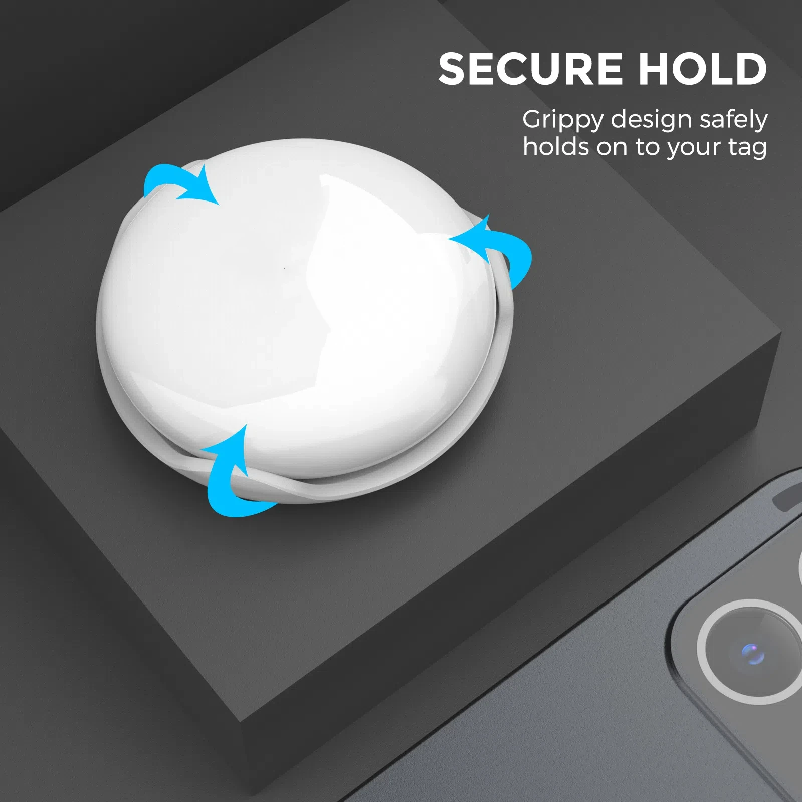 For AirTag ABS Hard Shell Protective Shell Clip Fixed Anti-loss Tracker Plastic Protective Shell
