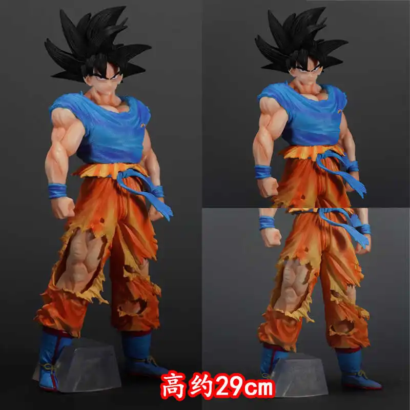 

Anime Dragon Ball Son Goku Black Hair Ultra Instinct Action Figure Pvc Statue Model 29Cm Desktop Ornament For Adult Collectors