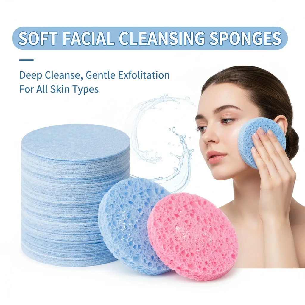 Esponjas faciales comprimidas de 20/50 Uds para limpieza facial diaria y exfoliante esponjas cosméticas naturales para Spa para desmaquillante