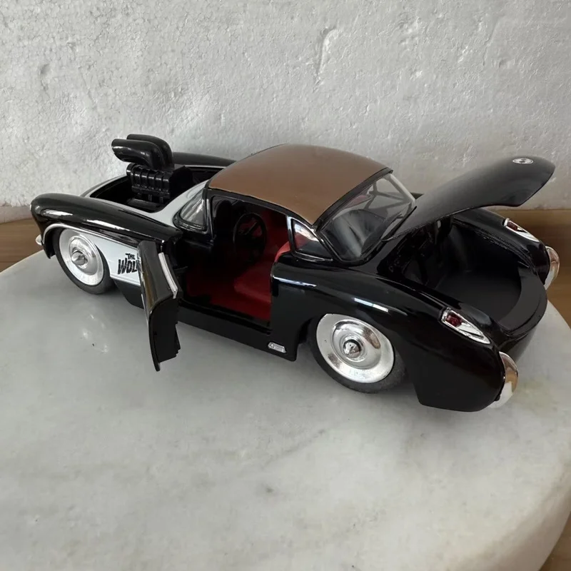 1:24 1957 Corvette C1 Alloy Modified Sports Car Model Diecast Metal ClassIc Track Racing Vehicles Car Model Simulation Kids Gift view 6