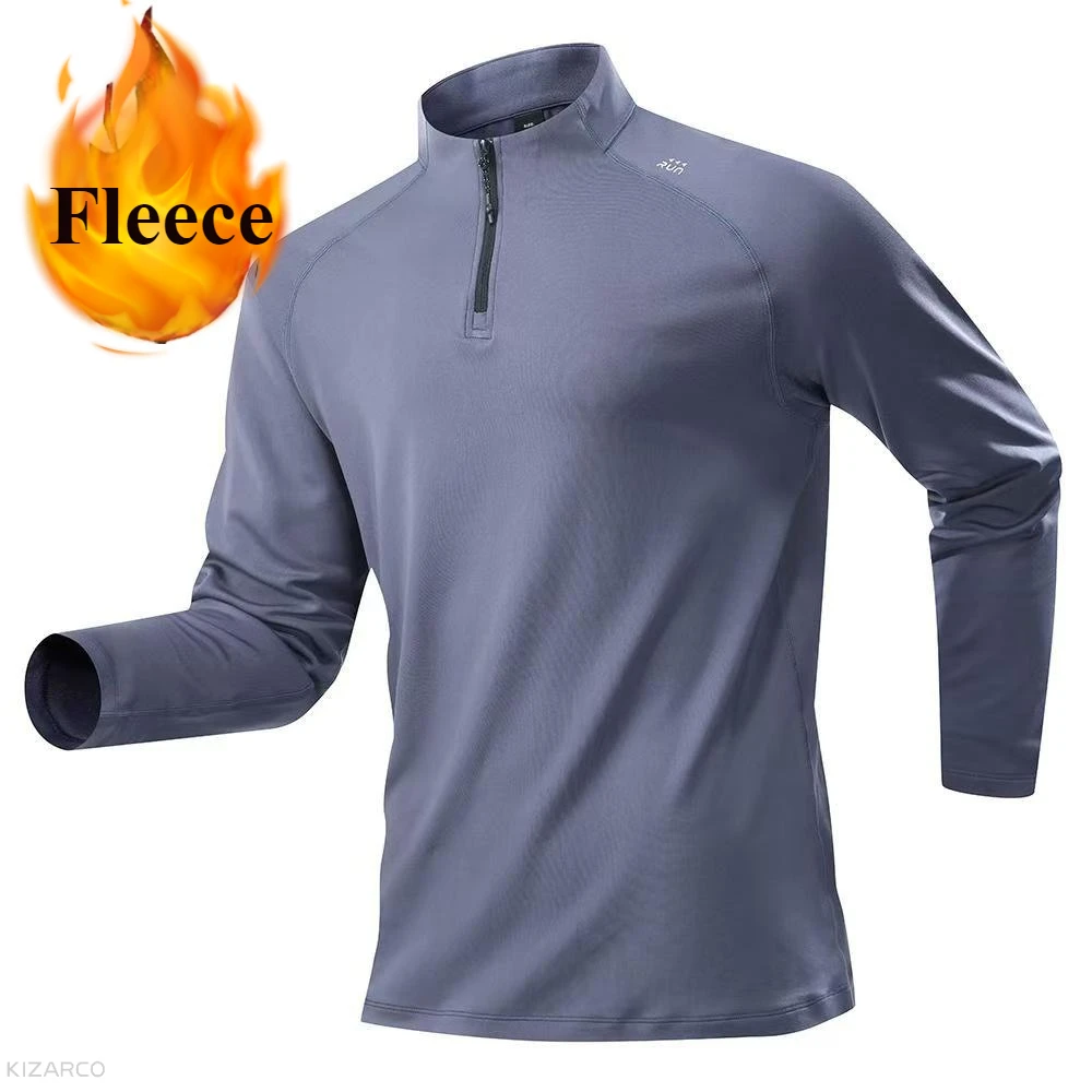 

Весенние мужские термокомпрессионные рубашки с длинными рукавами на флисовой подкладке, быстросохнущие топы, спортивный базовый слой для катания на лыжах, футболки для бега