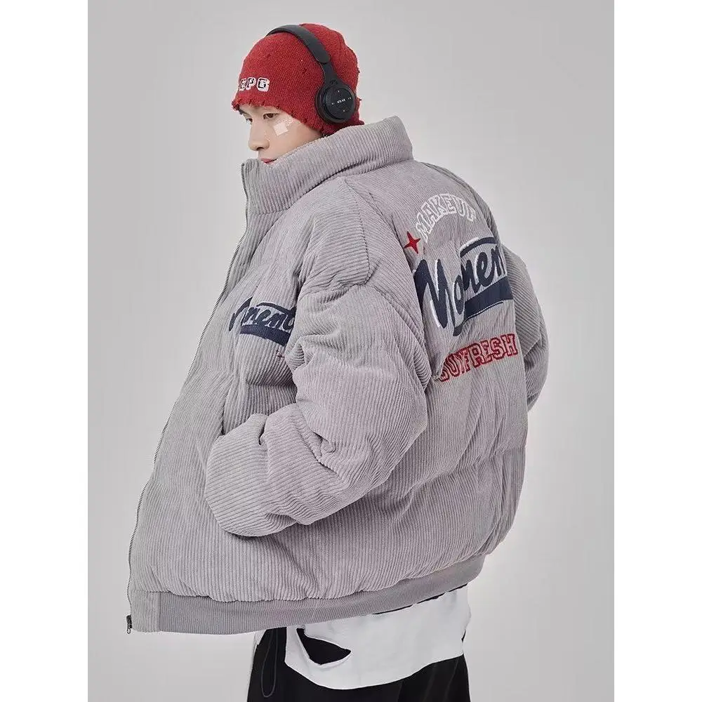 

Модный вельветовый хлопковый тюнет, мужской весенний уличный дизайн, модный воротник-стойка, модная верхняя одежда, длинная одежда-стойка...