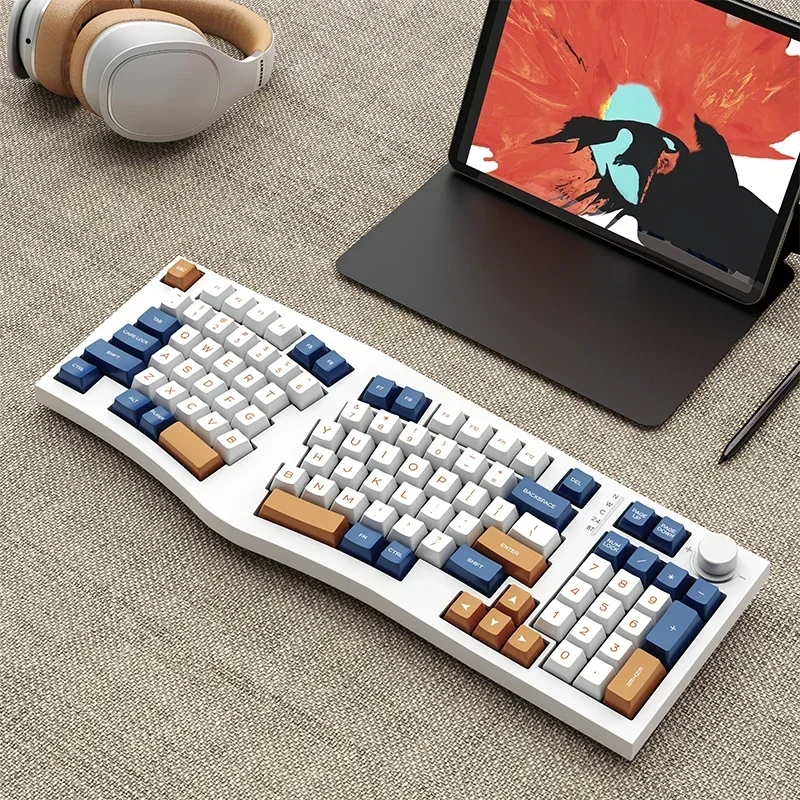 Imagem -04 - Feker-kit de Teclado sem Fio para Computador de Escritório Junta Ergonômica Hotswapp Rgb Keydous Personalização Jogos Alice98