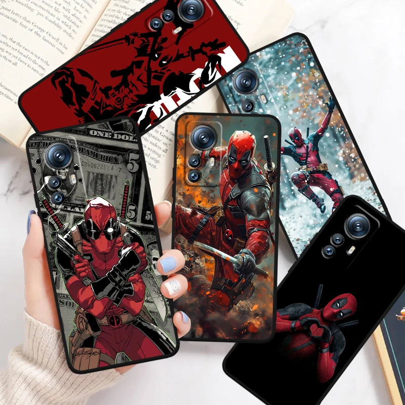 Death Attendant Marvel Fashion For Xiaomi Mi Poco F5 F4 F3 X6 X5 X4 X3 M6 M5 M5S M4 M3 C65 Pro GT NFC 5G Black Soft Phone Case