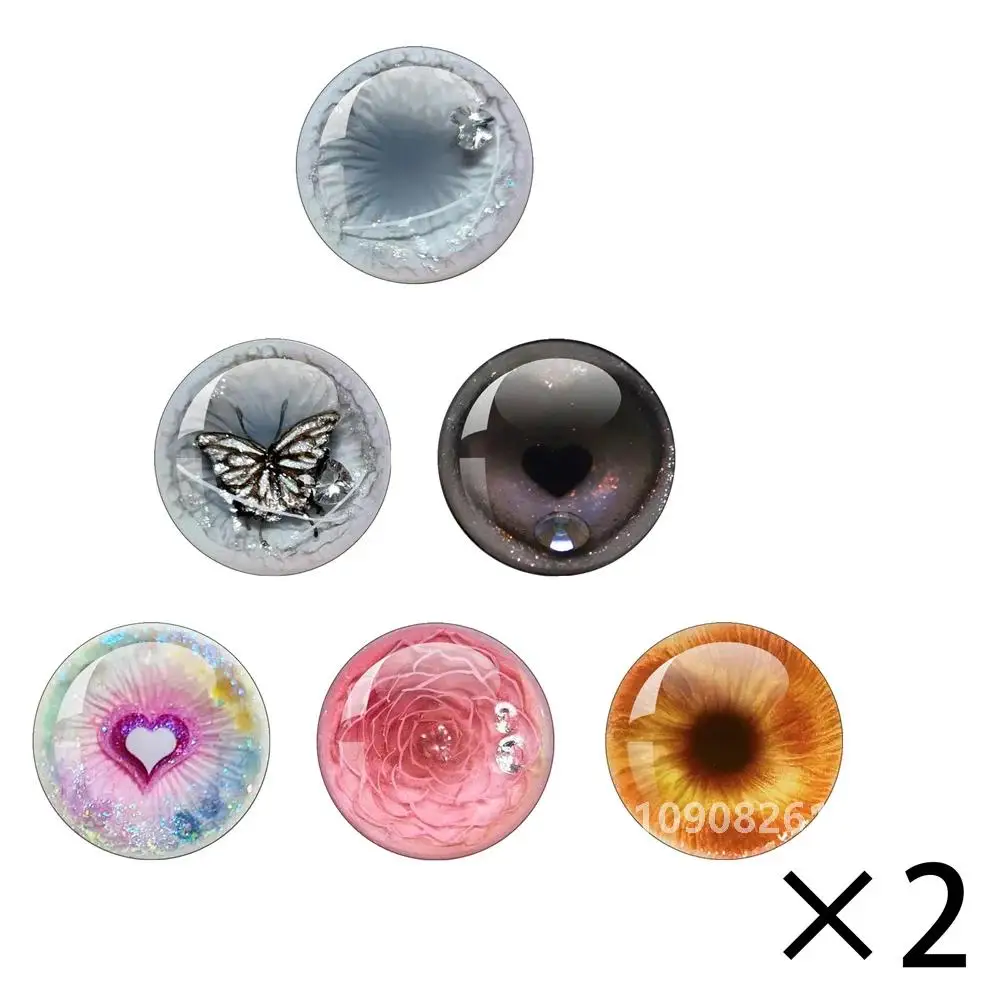 Doll Glass Eyes Round 10MM-40MM Dome Dragon Eye Dragon Cat Eye Toys Accessory Pupil Eye For Blyth The Doll For Blyth The Doll