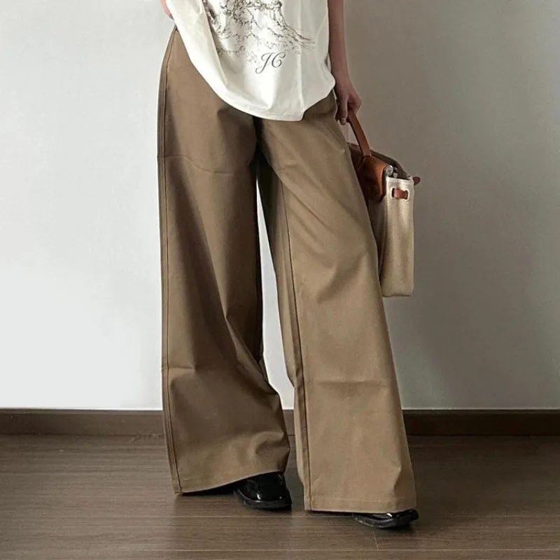 

Deeptown Vintage Y2k Wide Legs Demin Pants Women Oversized Korean Fashion Summer Baggy Trousers Streetwear Casual Old Money