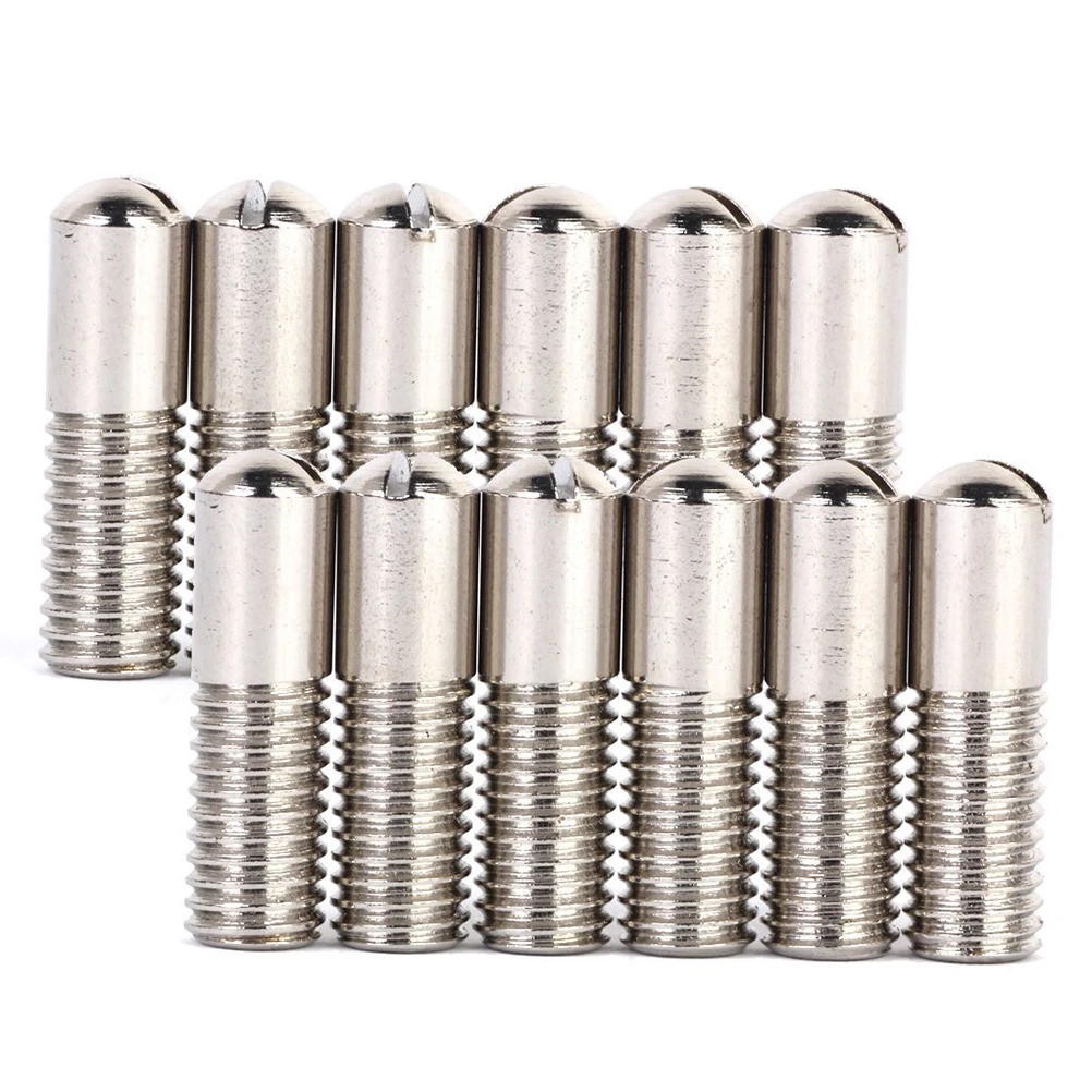 

12 Pcs Pickup Nut Set Long-lasting Guitar Screws Pole Lightweight for Most Guitars