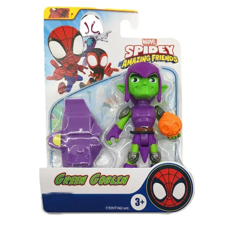 Marvel Superhero Adventures Spider-Man Spidey Man and His Magical Friends Q Version Action Figure Collectable Model Toy Gift