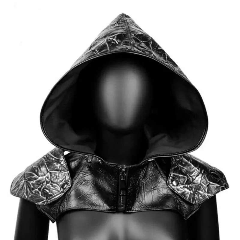 Medieval Assassin Hooded Cloak Cape for Men Women Halloween Fantasy Costume Vintage Cosplay Headgear