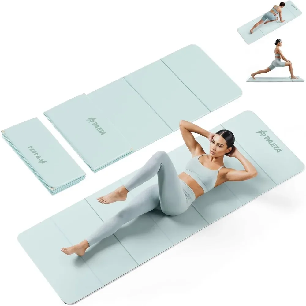 

Foldable Lightweight Non Slip Yoga and Pilates Exercise Mat for Full Body Workouts SGS Certified
