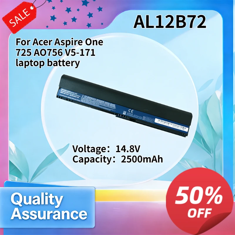 

AL12B72 2500mAh 14.8V High Quality Laptop Battery Compatible with Acer Aspire One 725 AO756 V5-171