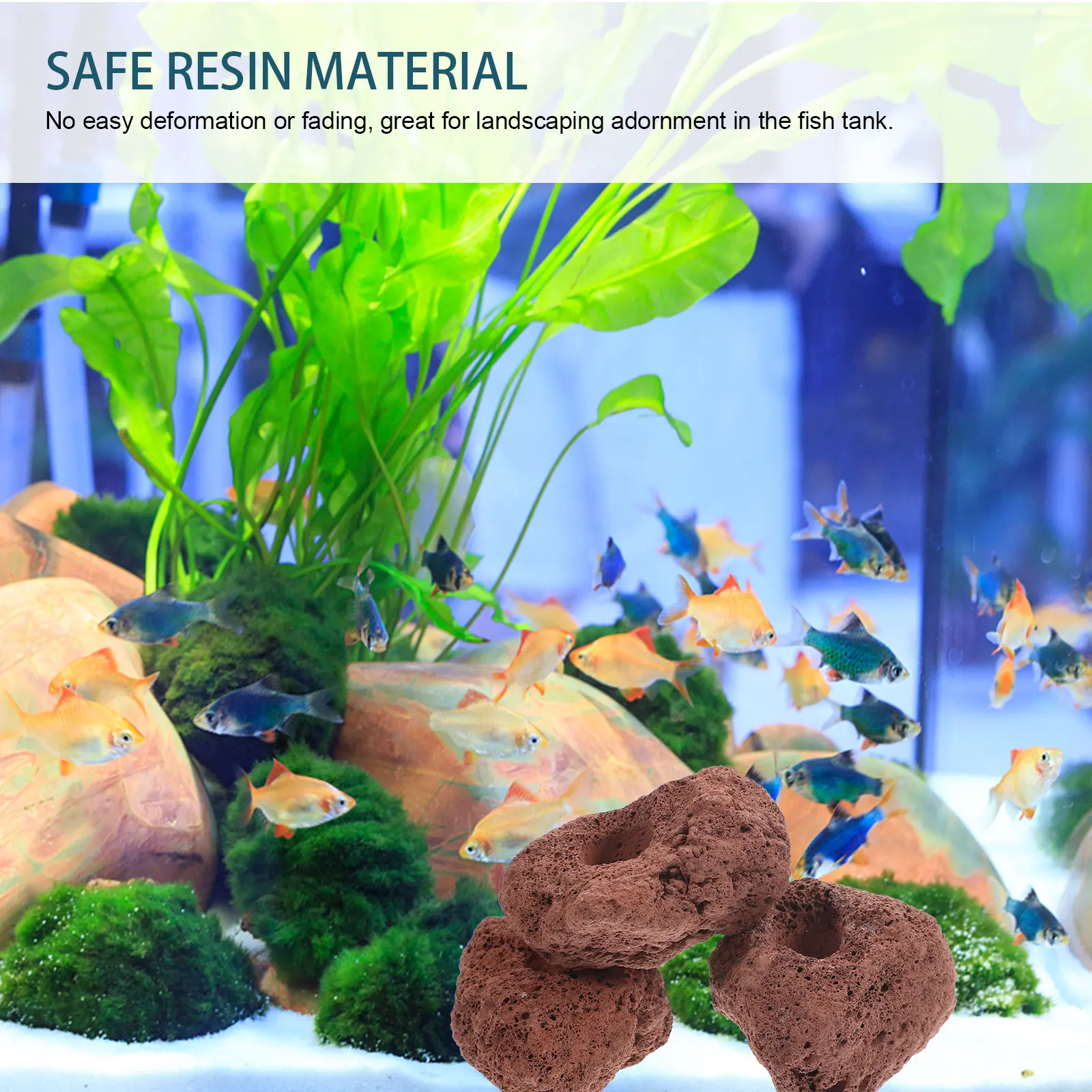 

3Pcs Sturdy Ceramic Fish Tank Breathing Ring Water Grass Fixed Accessory Aquarium Plant Pot Ring Ornament Fish Tank Decors