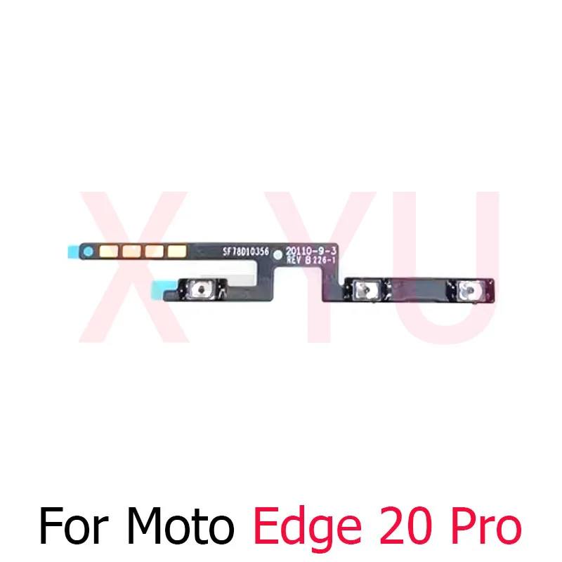 For Motorola Moto Edge 20 30 40 50 Pro Plus Lite Neo Ultra Fusion Power On Off Switch Volume Side Button Flex Cable