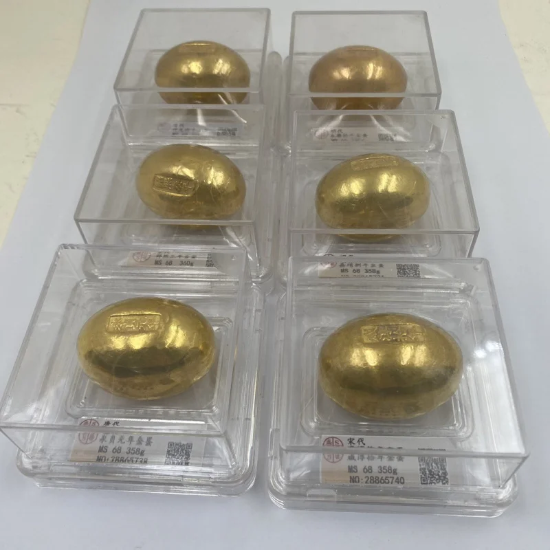 Tang and Song Year Ancient Golden Eggs PCGS PCGS Box Coin Scanning Code Early Decoration Antique Collection