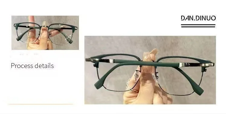 2026 Neue Unisex-Lesebrille: Vielseitige, modische Anti-Blaulicht-Brille mit Augenbrauenrahmen, 1 Stück – Detail 10