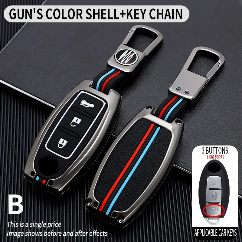 

Car key cover case for nissan juke leaf micra k12 note patrol qashqai j11 j10 tiida versa x-trail xtrail x trail t32 Infiniti