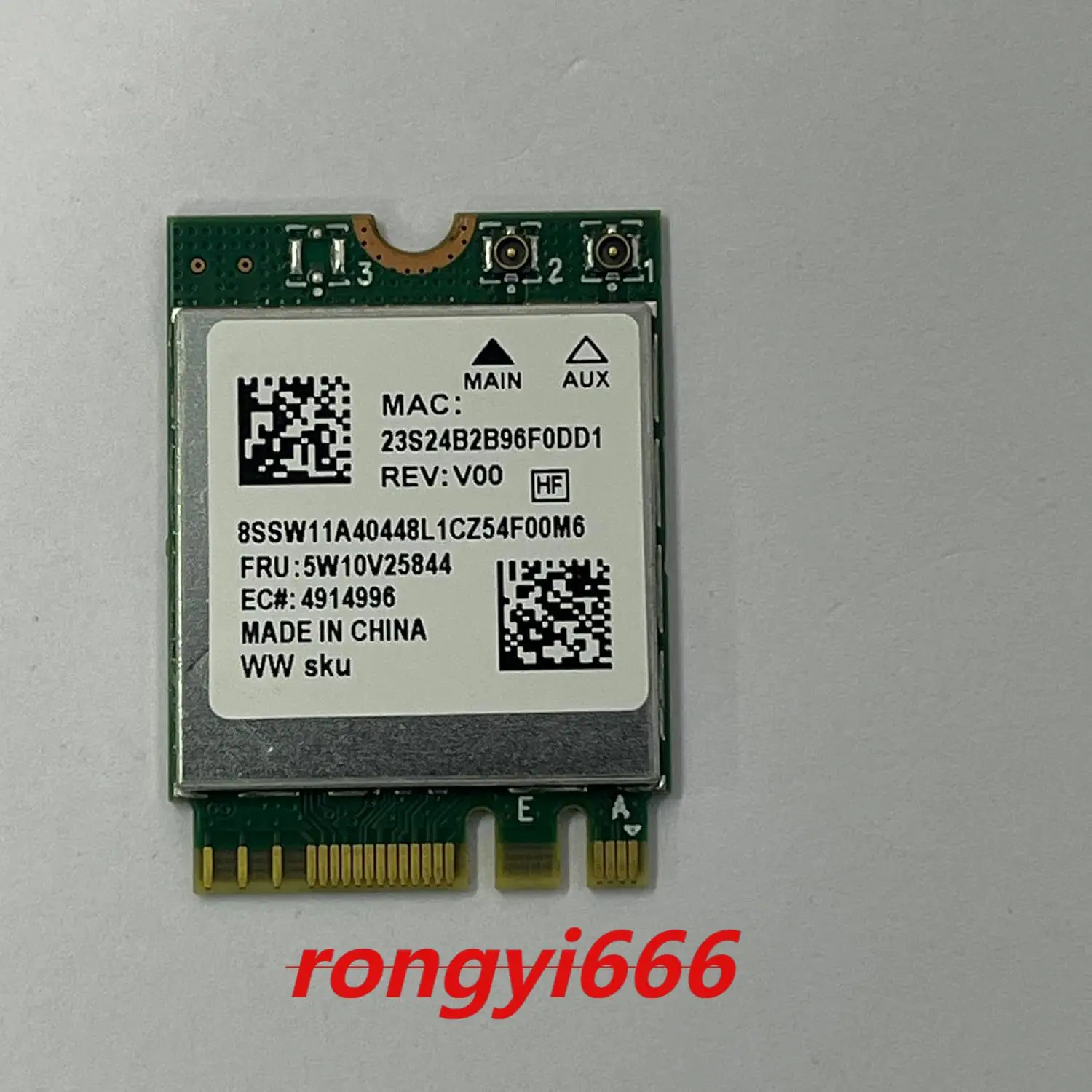 5W10V25844 RTL8852BE for Lenovo thinkcentre M70q Gen 5 Desktop 12TE WiFi