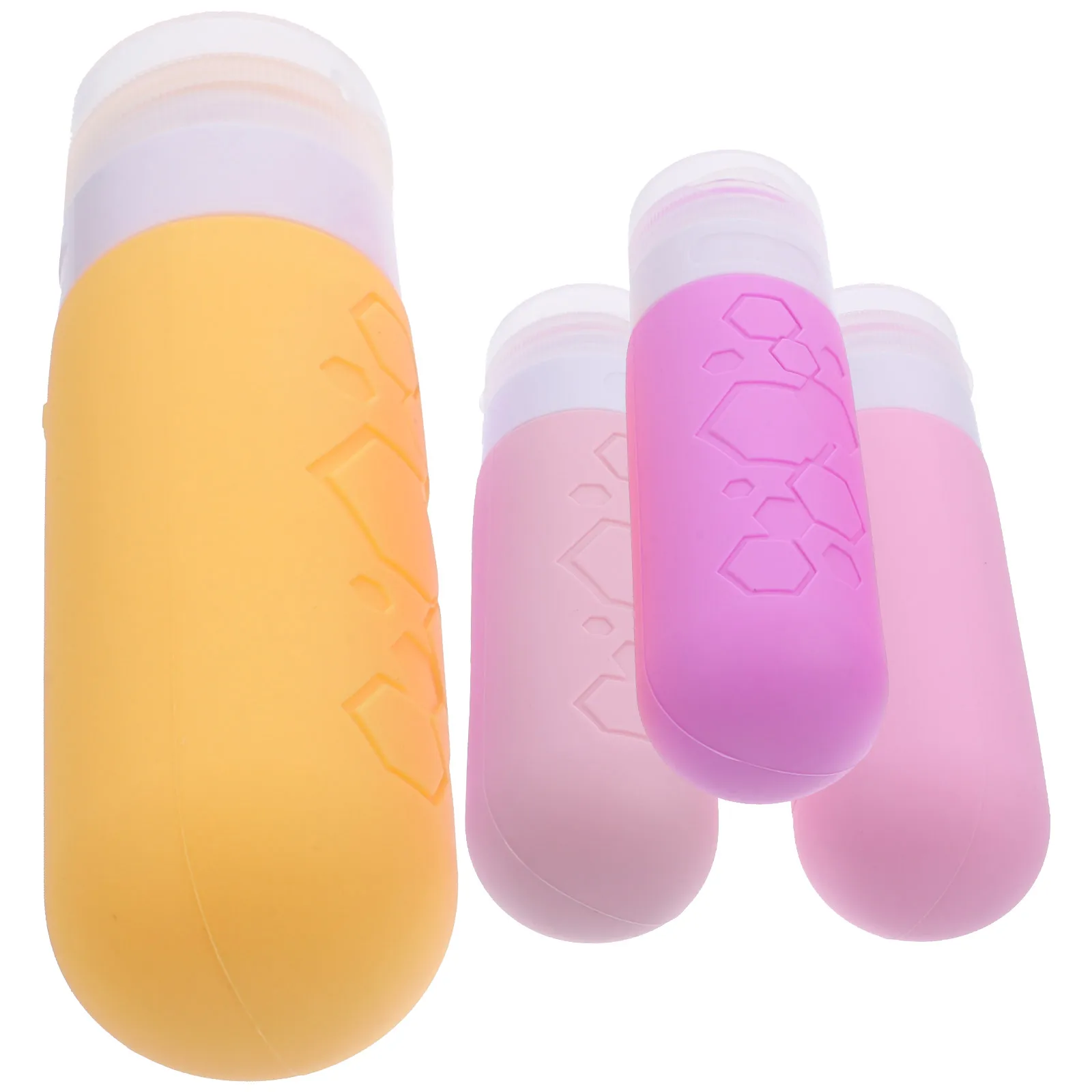 

4pcs Toiletry Bottles Refillable Leak Proof Shampoo Lotion Containers Portable Storage Travel Bottles For Toiletries Solutions