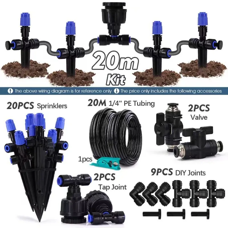

Система капельного орошения Quick Connect Series: автоматический эмиттер-распылитель для экономии воды, комплект для сада и теплиц