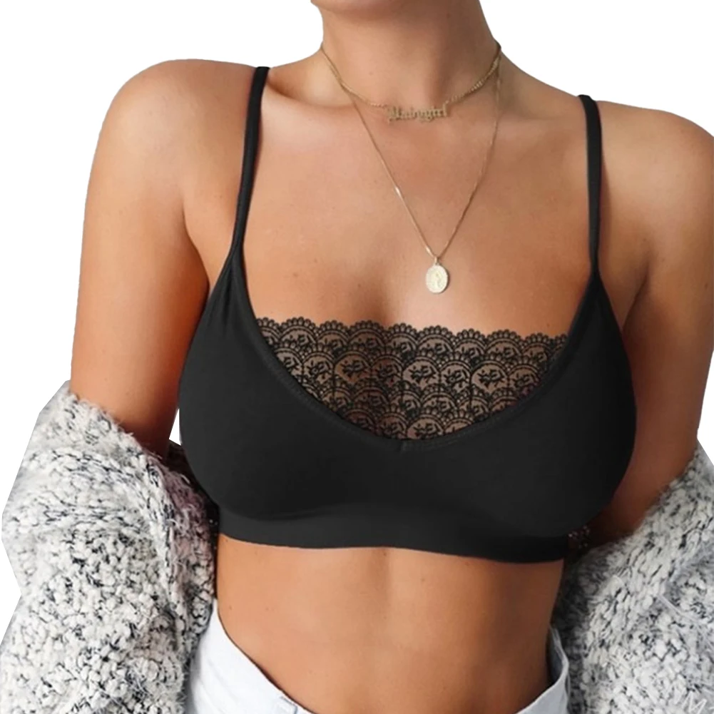 Lace Patchwork Seamless Bralette para mulheres, top de tubo, sexy e lisonjeiro, preto, rosa, branco, cinza, vinho tinto