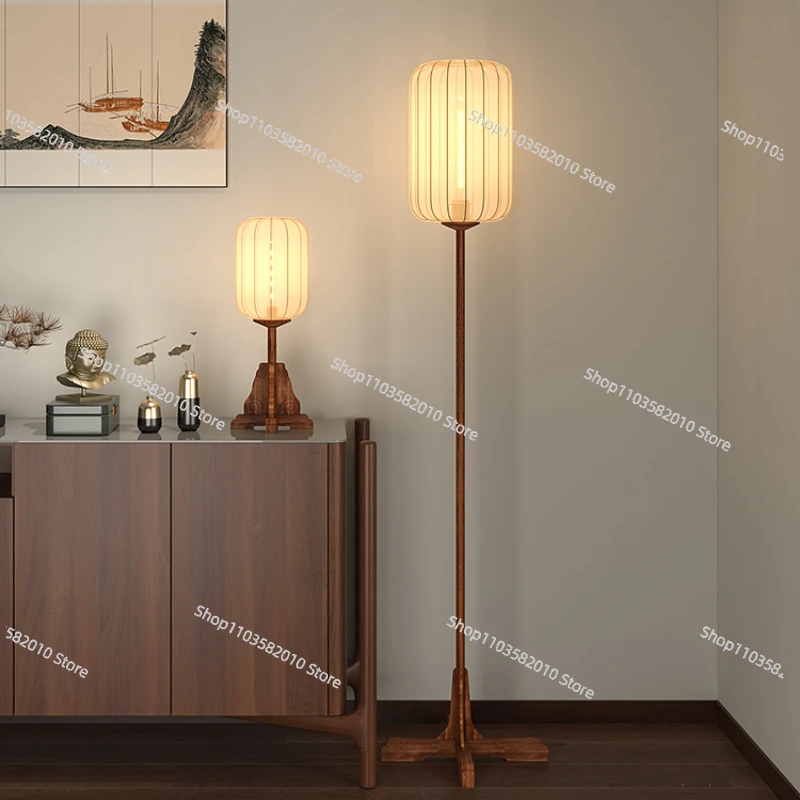 New Chinese Floor Lamp Living Room Sofa Edge RETRO Study Zen Tea Room Bed & Breakfast Bedroom Decorative Table Lamp