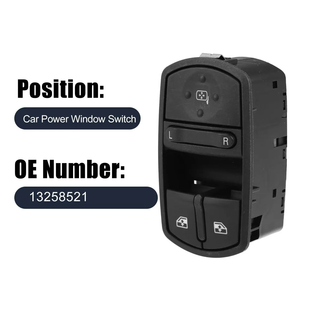 New 13258521 RHD Power Window Switch for Opel Vauxhall Corsa D/E 2006 -2014 13258521AA Auto Accessorie