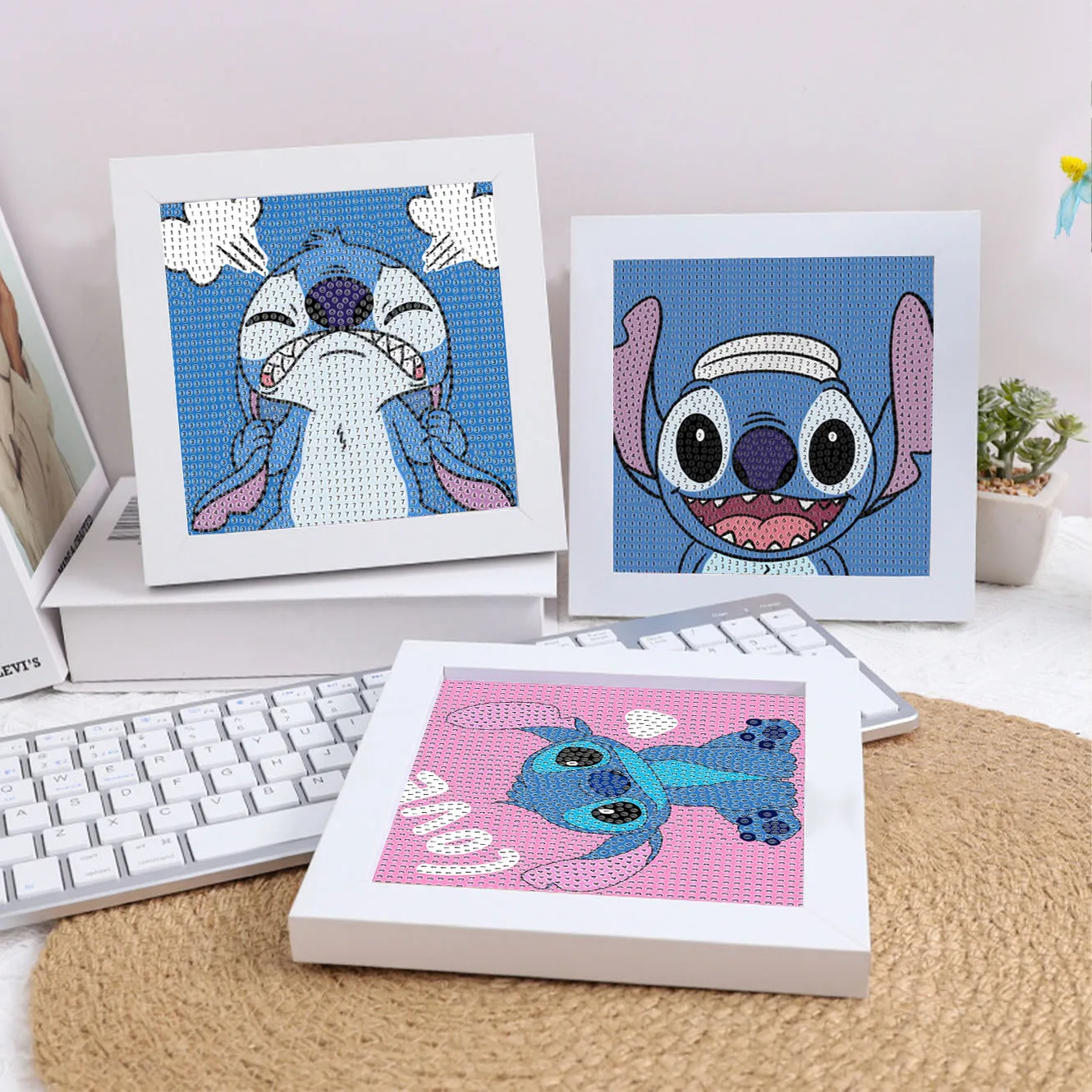 

Disney Creative Home Decoration Painting Handmade DIY Crystal Diamond Interstellar Baby Stitch Set Birthday Gift
