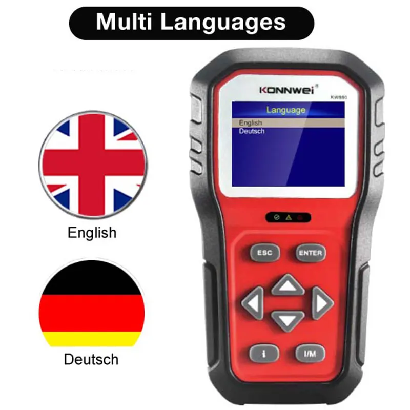 Новый автомобильный диагностический инструмент KONNWEI KW860 OBD2, профессиональный тестер батареи, автомобильный I/M, чтение масляной лампы, устройство считывания кодов ошибок, автоинструмент