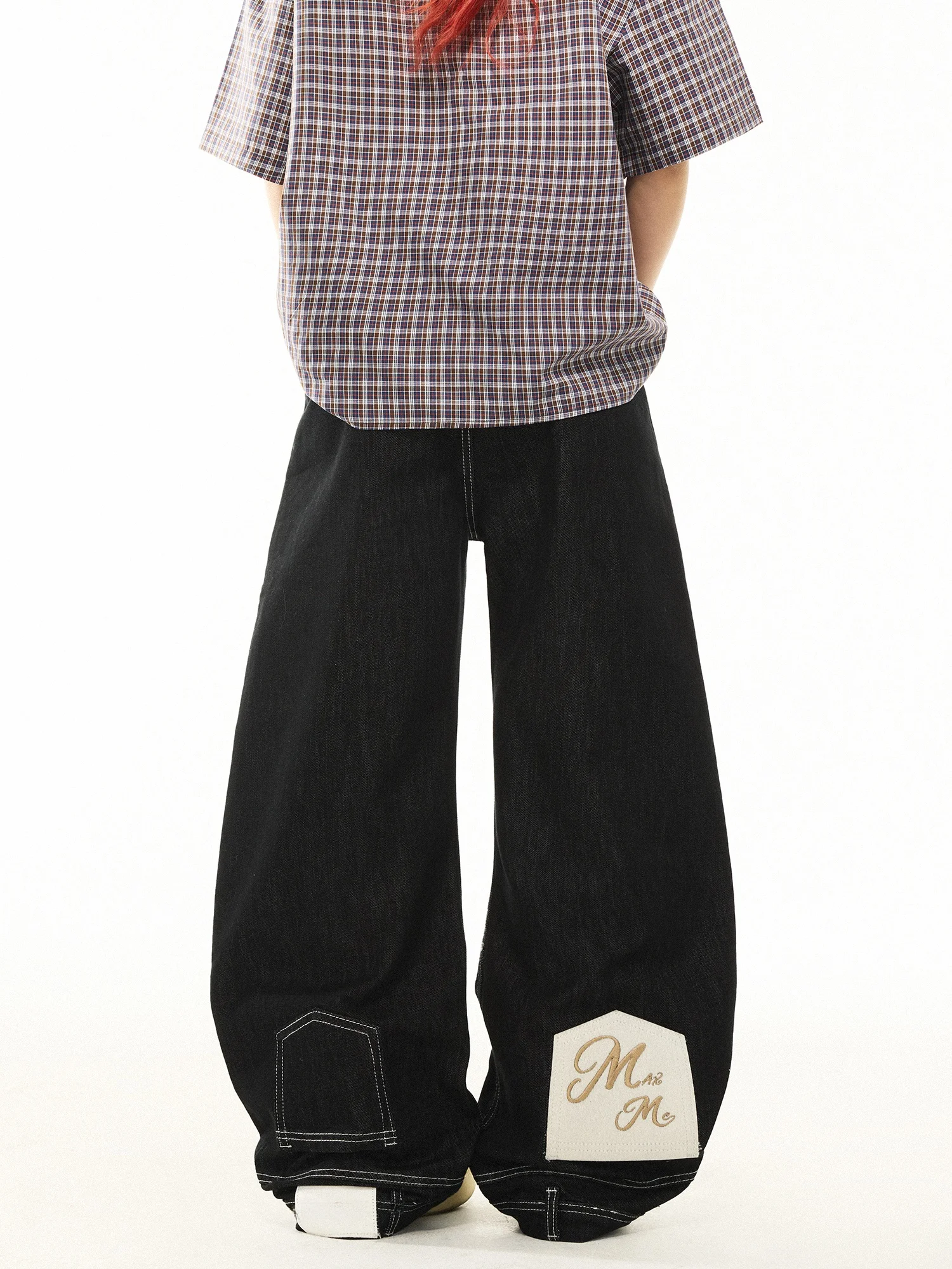 

Джинсы Damon Island Original Denim Bla с широкими штанинами, женские, свободного кроя, из искусственной замши, молодежные повседневные брюки