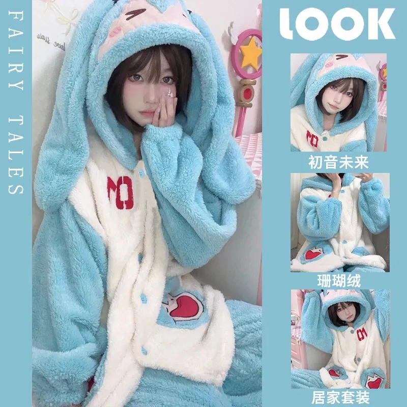 pijamas-de-animacion-de-dibujos-animados-hatsune-miku-traje-de-ropa-de-hogar-con-capucha-de-invierno-para-ninas-perifericos-de-anime-franela-gruesa-y-calida-regalos-de-navidad