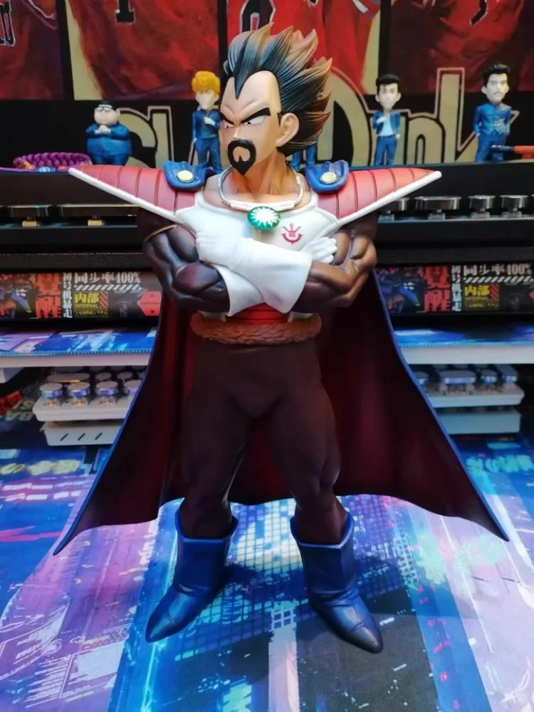 

Anime Dragon Ball Saiyan King Vegeta Vegetaiii Cloak Series Standing Figure Figurine Model Statue Ornaments Kids Xmas Gifts